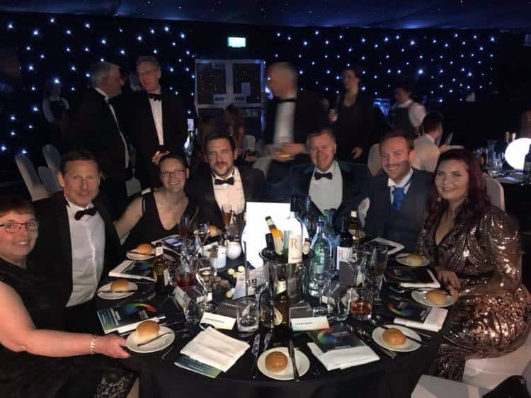 Pictured is The Bathroom Company team at the 2018 Courier Business Awards in Dundee